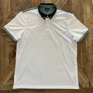 AG Green Label Golf Color Block Polo | Men's Large | FLAW READ DESCRIPTION